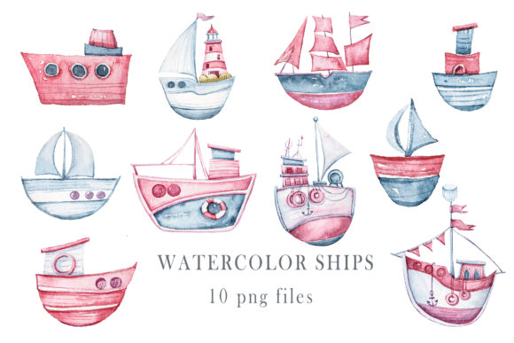 Download Watercolor Nursery Cute Sailboat Clipart - Watercolor nursery Collection