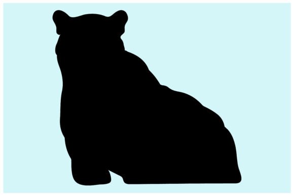 Download Black Big Cat Silhouette,Panther - Big cat silhouette Collection