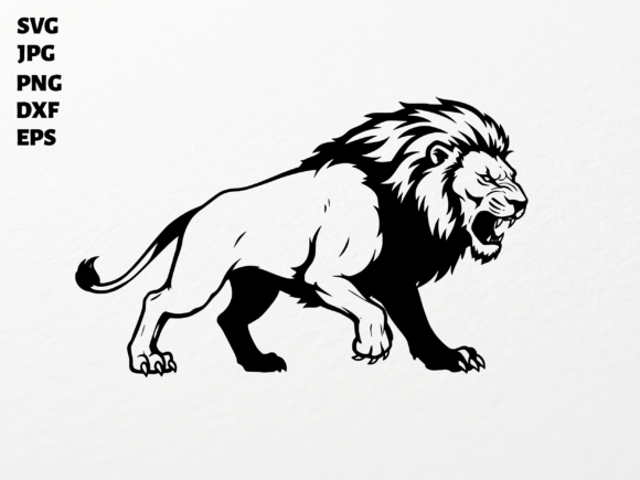 Download Roaring Lion SVG for Cricut Sublimation - Roaring lion Collection