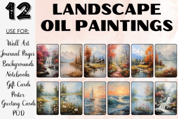 Download Landscape Oil Paintings Poster Wall Art - Landscape Collection