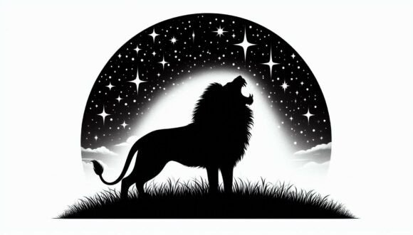 Download Roaring Lion Under Stars - Roaring lion Collection