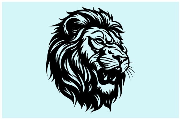 Download Roaring Lion Head Silhouette Clipart - Roaring lion Collection