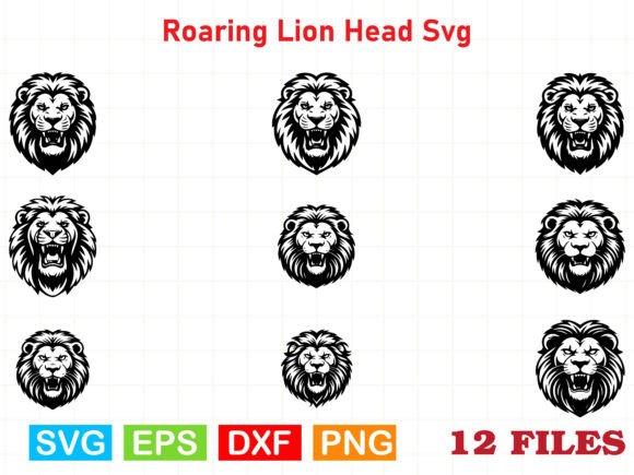 Download Roaring Lion Head Svg - Roaring lion Collection