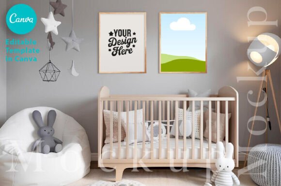 Download Nursery Interior Frame Mockup Wall Art - Nursery interior frame mockup Collection