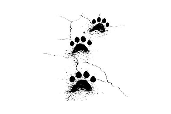 Download Big Cat Trail Clipart Silhouette - Premium Resources