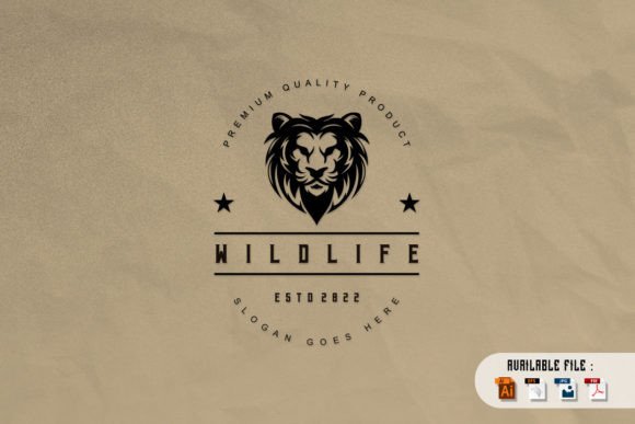 Download Lion Head Vector in Vintage Style Logo - Lion head vector Collection
